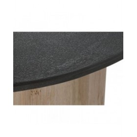 Tavolino da Caffè Home ESPRIT Naturale Marrone scuro Abete 90 x 90 x 40 cm