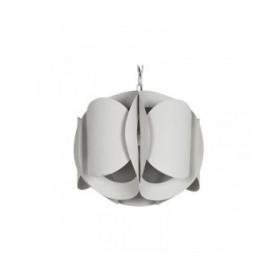 Lampadario Home ESPRIT Bianco Metallo 50 W 42 x 42 x 36 cm