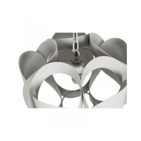 Lampadario Home ESPRIT Bianco Metallo 50 W 42 x 42 x 36 cm