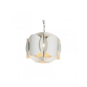 Lampadario Home ESPRIT Bianco Metallo 50 W 42 x 42 x 36 cm