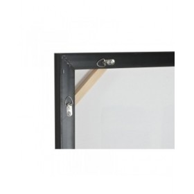 Tela Home ESPRIT Bianco Nero polistirene Tela Astratto Moderno 104 x 4 x 103,5 cm (2 Unità)