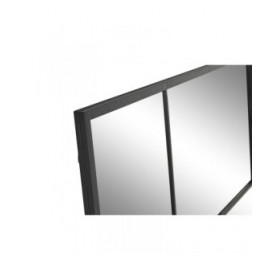 Specchio da parete Home ESPRIT Nero 90 x 2 x 180 cm