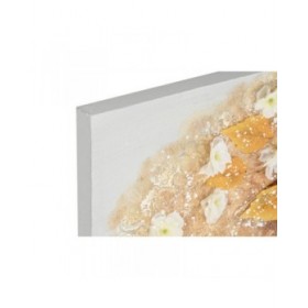 Quadro Home ESPRIT Dorato Tela Legno MDF Albero Tradizionale 90 x 3 x 30 cm (2 Unità)