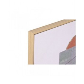 Quadro Home ESPRIT polistirene Tela Astratto Città 62,5 x 2,8 x 62,5 cm (2 Unità)