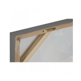 Quadro Home ESPRIT Bianco Grigio Tela Legno MDF Tradizionale 120 x 3 x 60 cm (2 Unità)