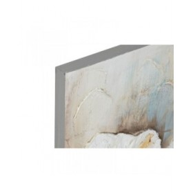 Quadro Home ESPRIT Azzurro Dorato Tela Legno MDF Tradizionale 120 x 3 x 60 cm (2 Unità)