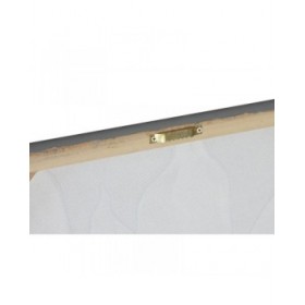 Quadro Home ESPRIT Bianco Beige Tela Legno MDF Fiore Romantico 50 x 2,5 x 50 cm (2 Unità)