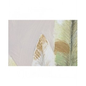 Quadro Home ESPRIT Verde Dorato Tela Legno MDF Palme Tropicale 50 x 3 x 100 cm (2 Unità)