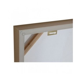 Quadro Home ESPRIT Bianco Dorato Tela Legno MDF Moderno Foglia della pianta 82 x 4,5 x 82 cm (2 Unità)