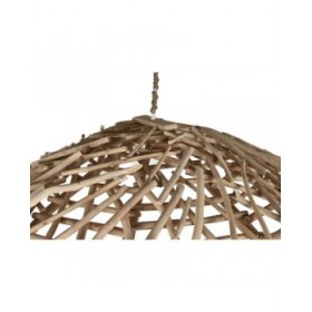 Lampadario Home ESPRIT Naturale Legno Legno di eucalipto 50 W 100 x 100 x 18 cm