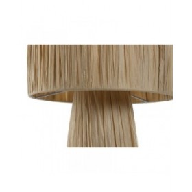 Lampada da tavolo Home ESPRIT Marrone Metallo Rafia 50 W 220 V 27 x 27 x 40 cm