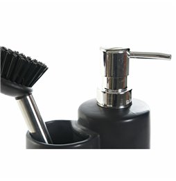 Cestino Multiuso Confortime Nero 23 x 23 x 8 cm (6 Unità)