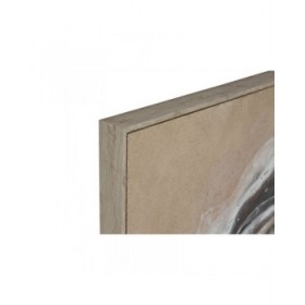 Quadro Home ESPRIT Bianco Beige Astratto Moderno 102 x 3,2 x 102 cm (2 Unità)