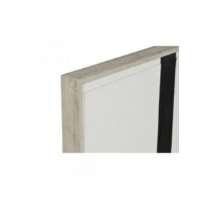 Quadro Home ESPRIT Bianco Nero Astratto Moderno 82 x 3,8 x 102 cm (2 Unità)