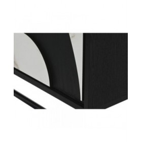 Armadio Home ESPRIT Bianco Nero Metallo Abete 100 x 40 x 170 cm