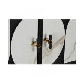 Armadio Home ESPRIT Bianco Nero Metallo Abete 100 x 40 x 170 cm