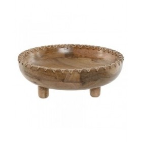Centrotavola Home ESPRIT Naturale Legno di mango Coloniale 25 x 25 x 9 cm