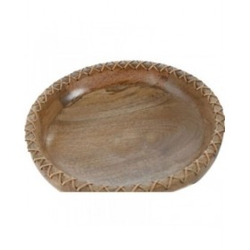 Centrotavola Home ESPRIT Naturale Legno di mango Coloniale 25 x 25 x 9 cm