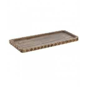 Centrotavola Home ESPRIT Naturale Legno di mango Coloniale 33 x 13 x 1,25 cm