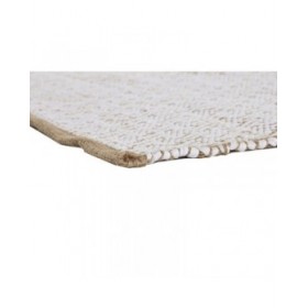 Tappeto Home ESPRIT Bianco Naturale 120 x 1 x 180 cm