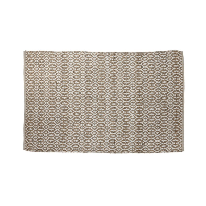 Tappeto Home ESPRIT Bianco Marrone Boho 75 x 175 cm
