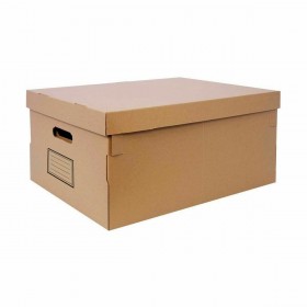 Scatola portaoggetti con coperchio Confortime Cartone 45 x 35 x 20 cm (6 Unità)