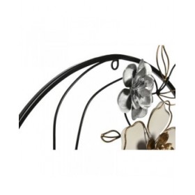 Decorazione da Parete Home ESPRIT Nero Città 53 x 4,5 x 60,5 cm (2 Unità)