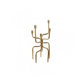 Candelabro Home ESPRIT Dorato Metallo 25 x 25 x 51 cm
