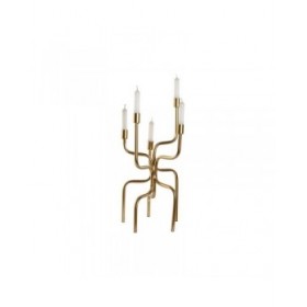 Candelabro Home ESPRIT Dorato Metallo 25 x 25 x 51 cm