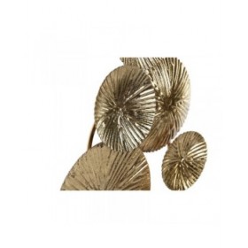 Statua Decorativa Home ESPRIT Dorato Cerchi 20 x 7,6 x 47 cm