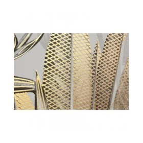 Set di 4 quadri Home ESPRIT Beige Dorato Tropicale 280 x 3,2 x 140 cm