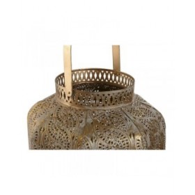 Set di Portacandele Home ESPRIT Dorato Metallo 25 x 25 x 40 cm