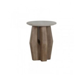 Tavolo aggiuntivo Home ESPRIT Legno Marmo 40 x 40 x 51 cm
