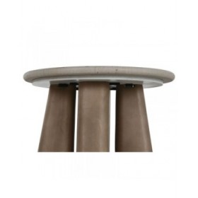 Tavolo aggiuntivo Home ESPRIT Legno Marmo 40 x 40 x 51 cm