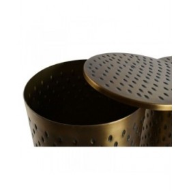 Set di 2 tavoli Home ESPRIT Dorato Metallo 43 x 43 x 54 cm
