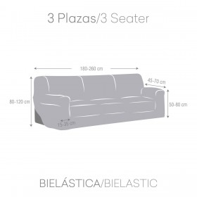 Copridivano Eysa JAZ Grigio 70 x 120 x 260 cm