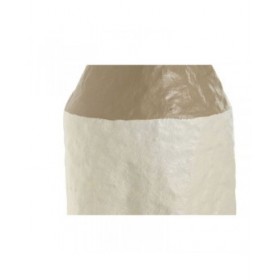 Set di 3 Vasi Home ESPRIT Bianco Dorato Metallo 14 x 14 x 67 cm (3 Pezzi)