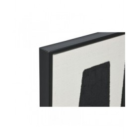 Quadro Home ESPRIT Amor! Bianco Nero Moderno 103 x 4,5 x 143 cm