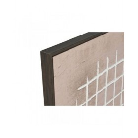 Quadro Home ESPRIT Bianco Naturale Moderno Città (2 Unità)