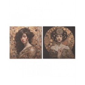 Quadro Home ESPRIT Stampato Moderno 120 x 3 x 120 cm (2 Unità)