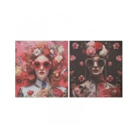 Quadro Home ESPRIT Stampato Moderno 120 x 3 x 120 cm (2 Unità)