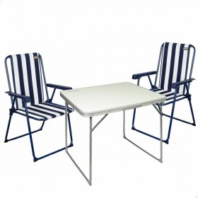 Tavolo con 2 sedie Aktive Da campeggio 80 x 60 x 70 cm
