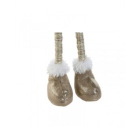 Decorazione Natalizia Home ESPRIT Bianco Beige Gnomo 30 x 20 x 58 cm (2 Unità)