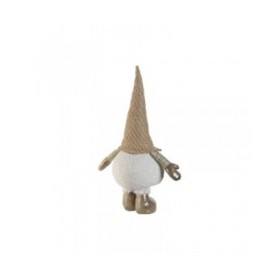 Decorazione Natalizia Home ESPRIT Bianco Beige Gnomo 30 x 20 x 58 cm (2 Unità)