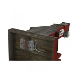 Decorazione Natalizia Home ESPRIT Bianco Rosso 27 x 18 x 56 cm (2 Unità)