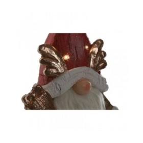 Decorazione Natalizia Home ESPRIT Bianco Rosso Gnomo 25 x 11,5 x 38 cm (2 Unità)