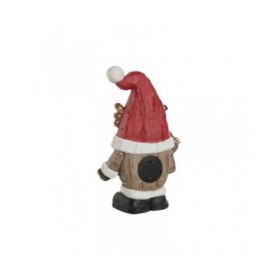 Decorazione Natalizia Home ESPRIT Bianco Rosso Gnomo 25 x 11,5 x 38 cm (2 Unità)