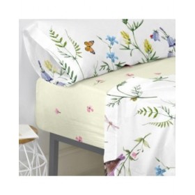Lenzuolo con angoli aderenti HappyFriday Manarola Multicolore 140 x 200 x 32 cm