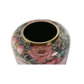 Vaso Home ESPRIT Multicolore Rosa Metallo 33 x 33 x 35 cm