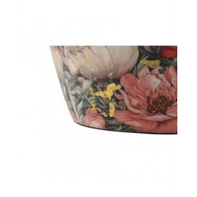 Vaso Home ESPRIT Multicolore Rosa Metallo 33 x 33 x 35 cm